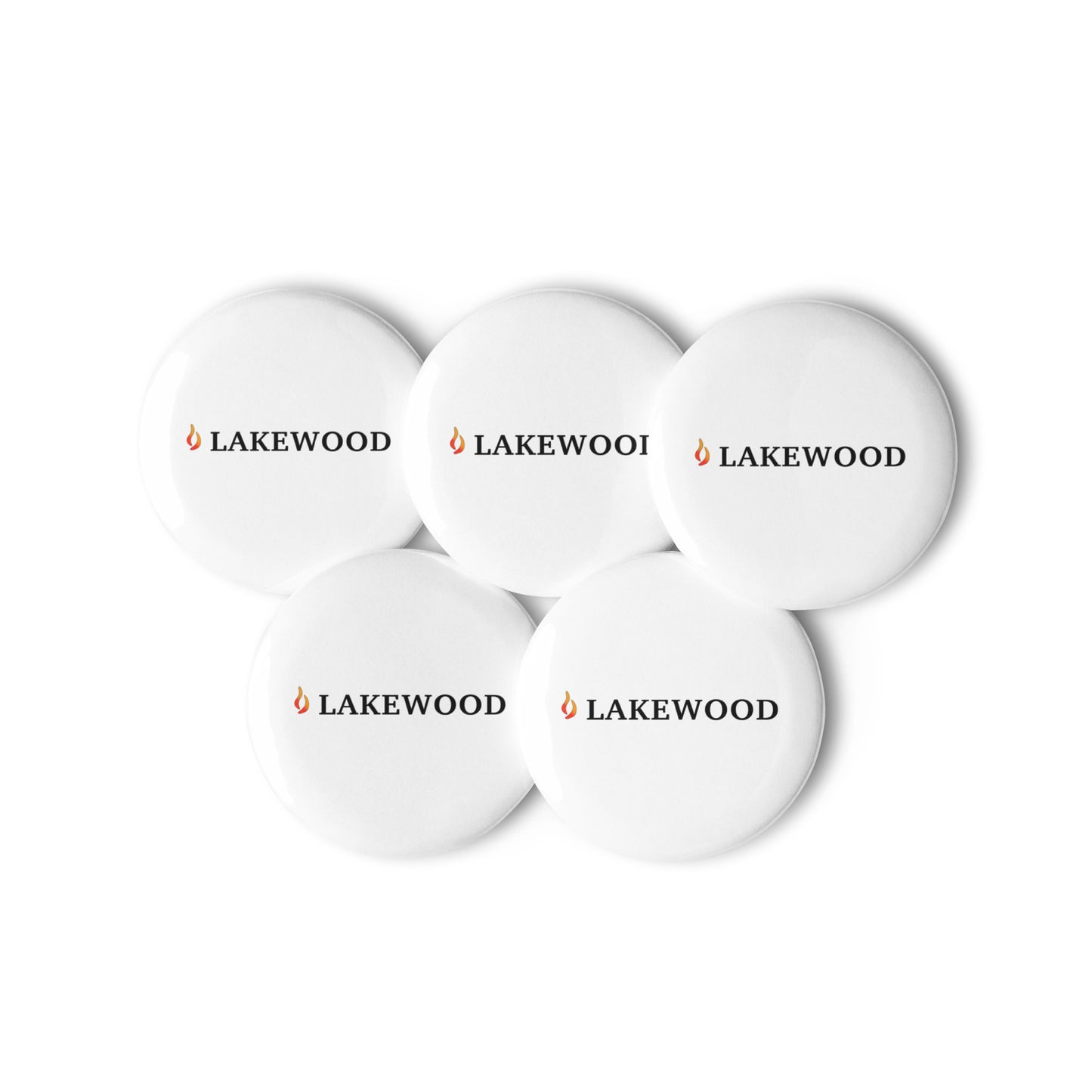 Set of pin buttons